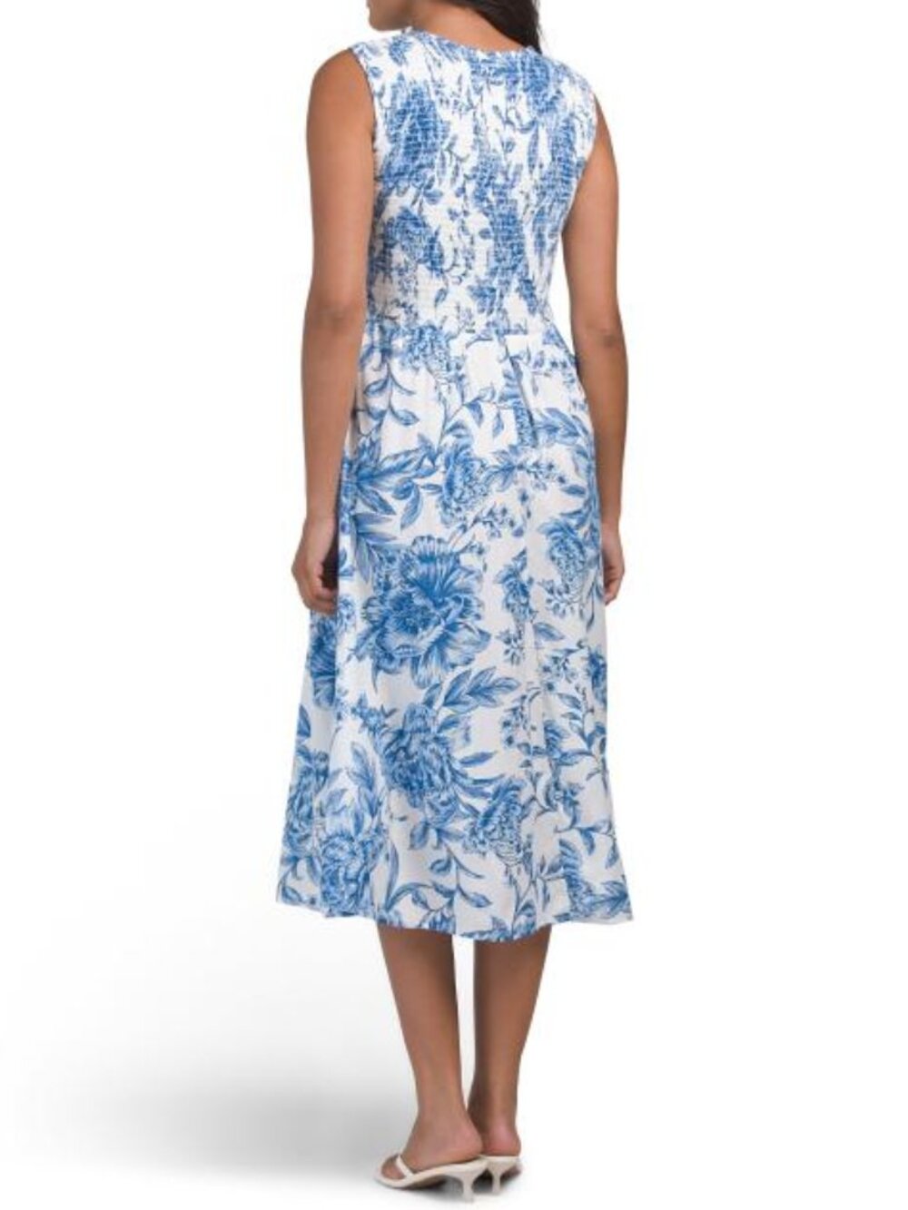 CALVIN KLEIN Smocked Top Midi Dress - Picture 2 of 3